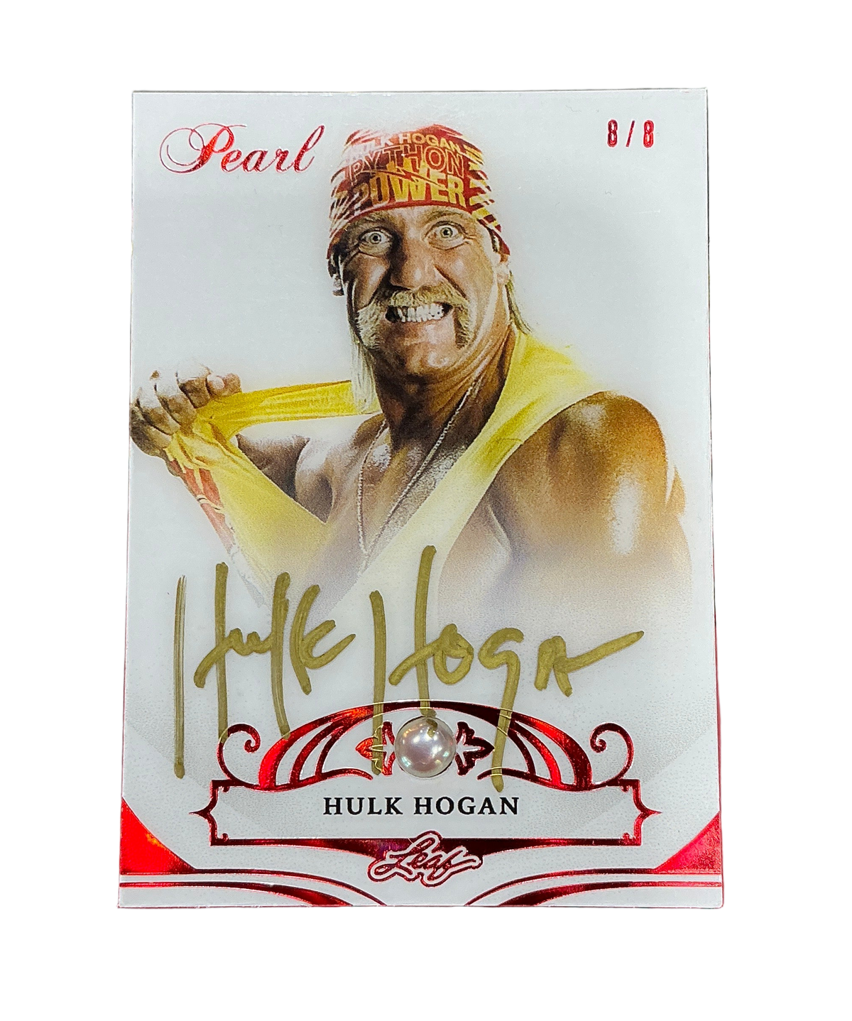 Pearl 8/8 Hulk Hogan Signed Trading Card – Hulk Hogan's Wrestling Shop