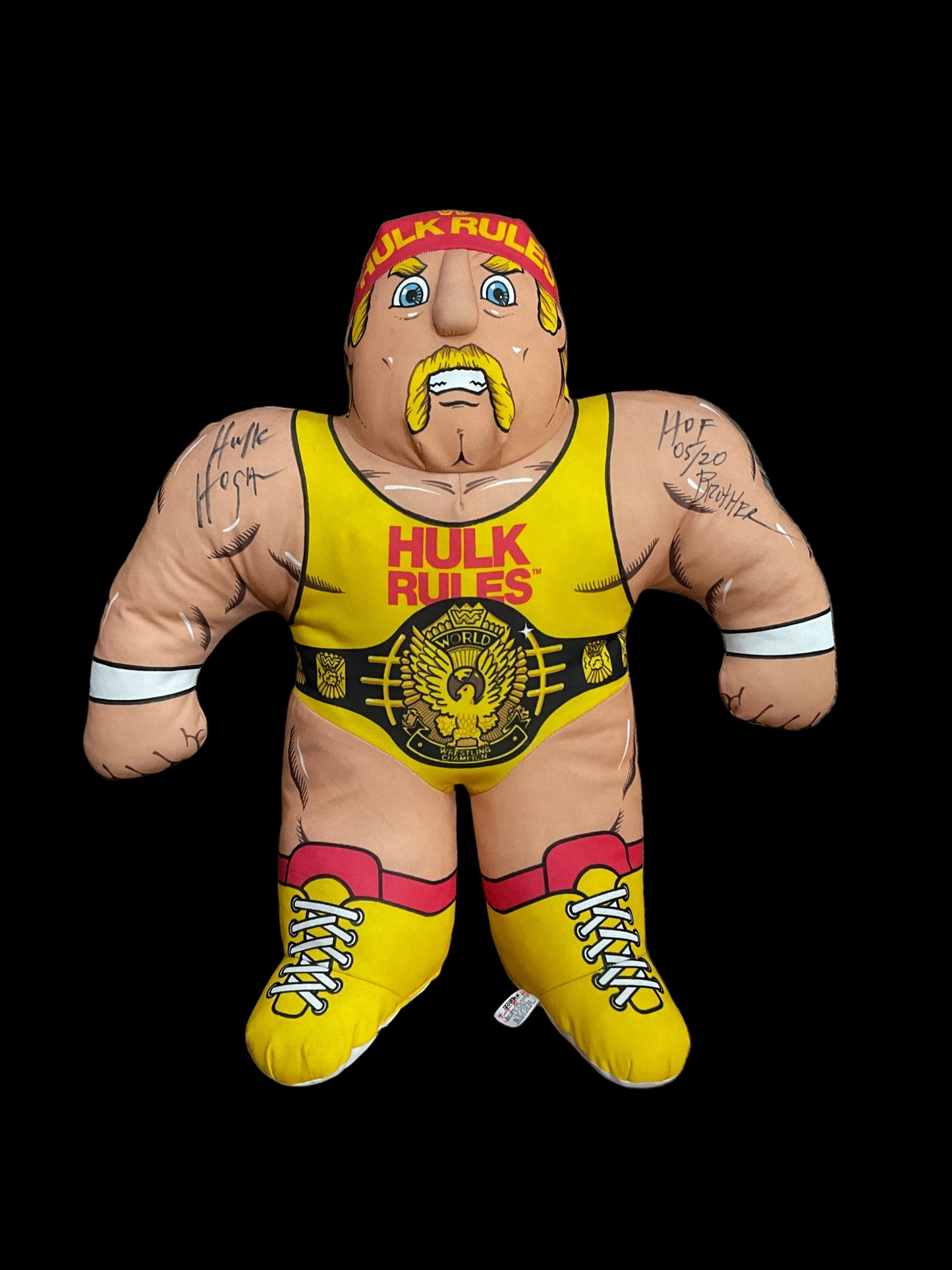 Signed WWF Hulk Hogan Wrestling Buddy