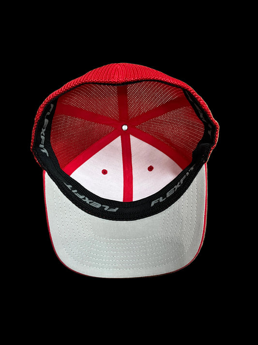 Red Original Hulkamania Flex Fit Hat