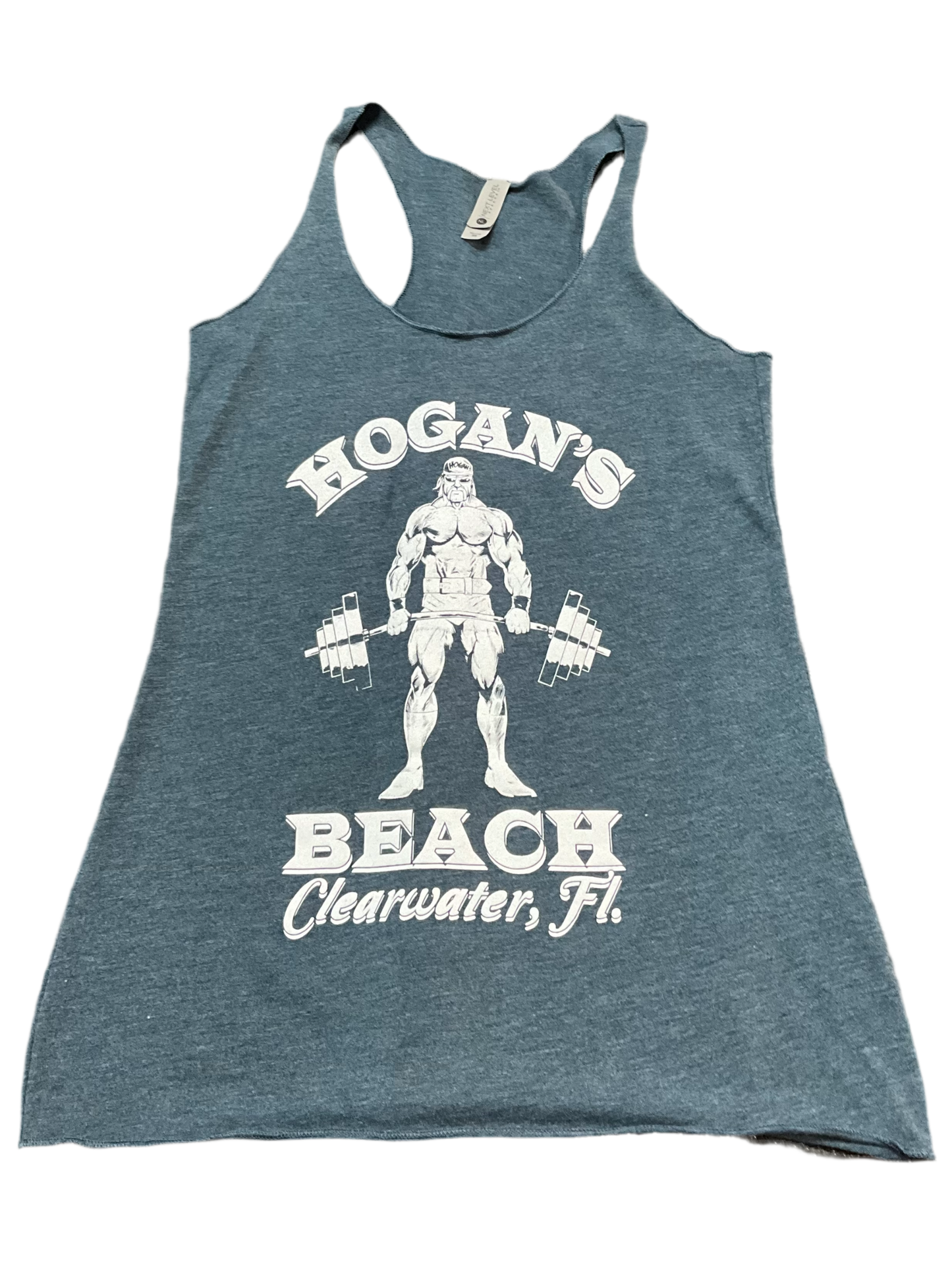 Womens Blue Hogans Gym Tank Top