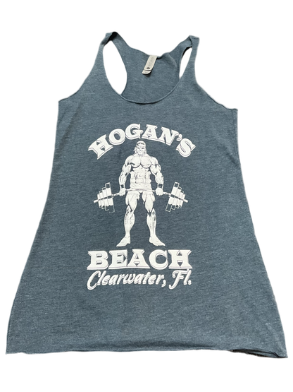 Womens Blue Hogans Gym Tank Top