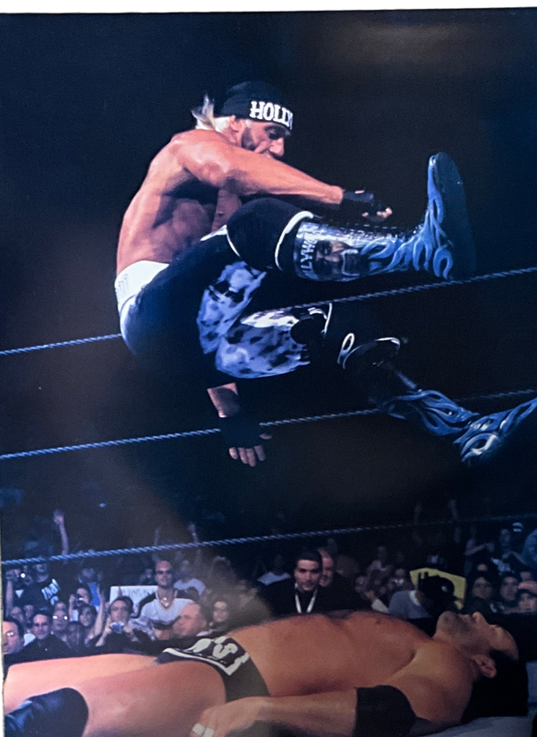 Hollywood Hogan Scott Hall Leg Drop 18x24 Unsigned Poster