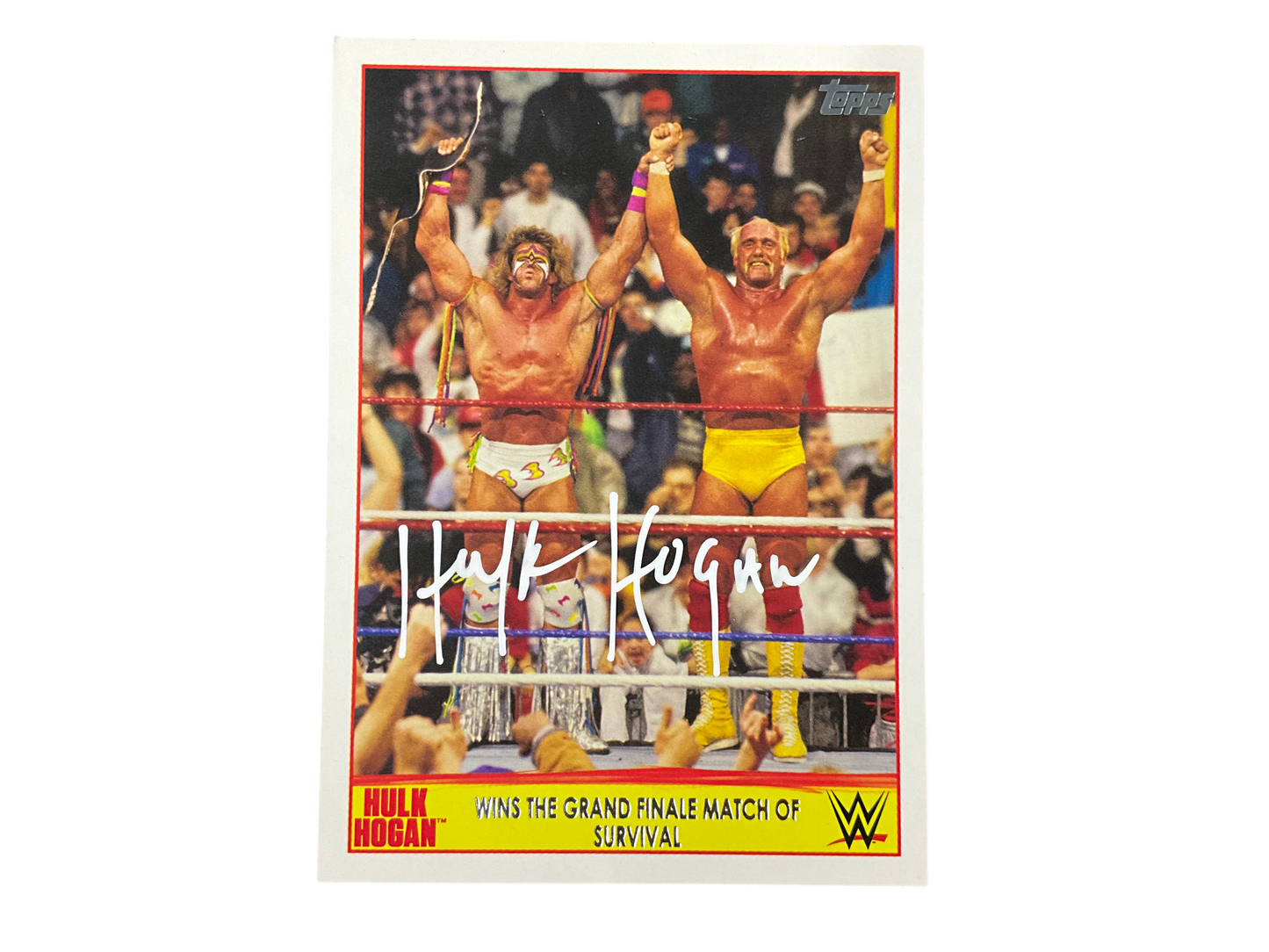 Topps Hulk Hogan 12 of 40 Signed Trading Card
