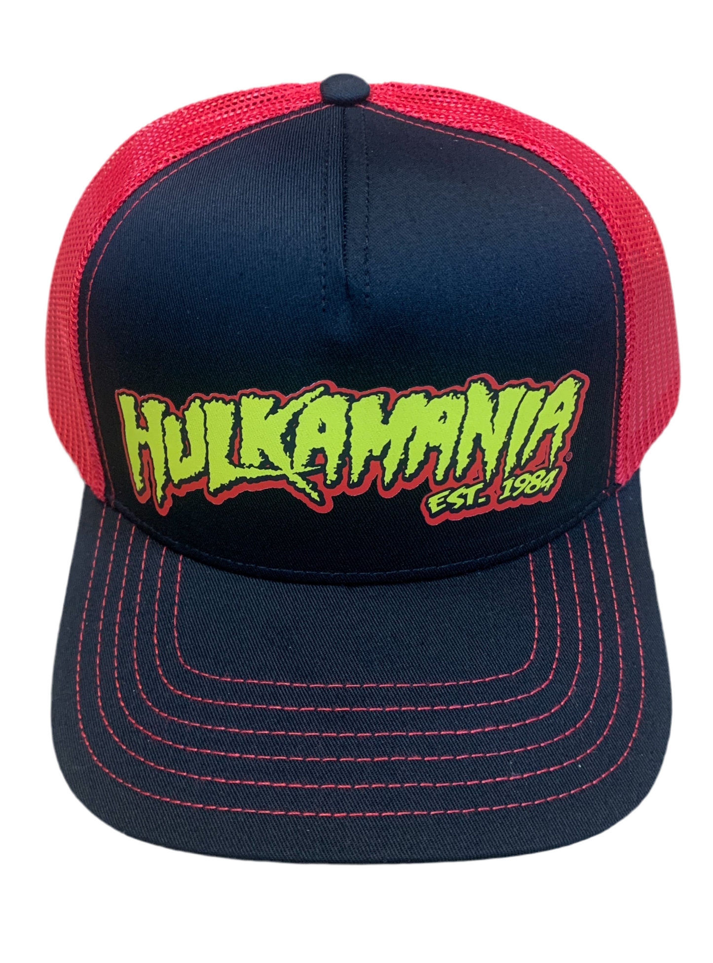 Black/Red Hulkamania Trucker Hat