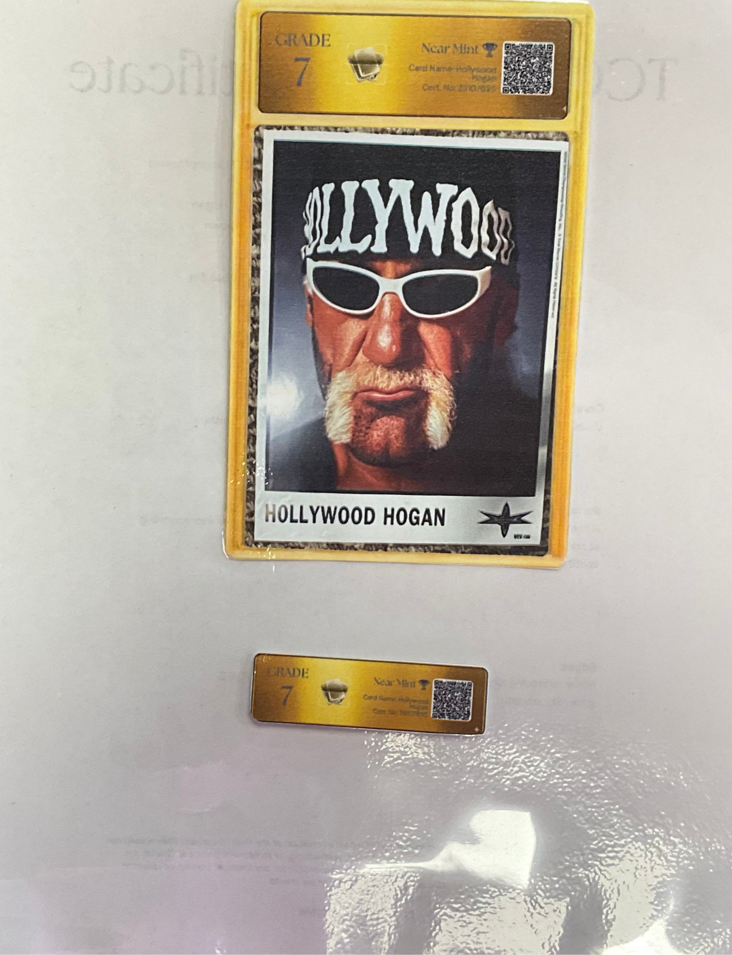 Hollywood Hogan Graded 7/10 Promo Unsigned