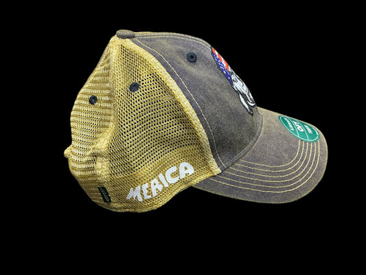 Youth Vintage Denim/Brown Merica Hat