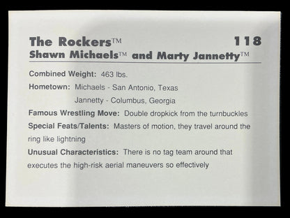 Classic WWF Rockers #118 Trading Card