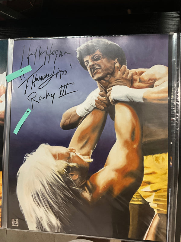 Rocky III 16x20 Signed (small smudge in signature)