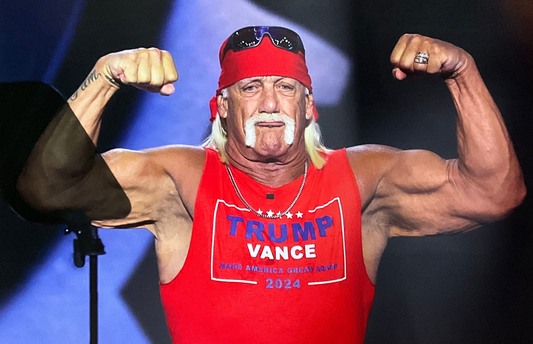 Trumpamania Hulk Hogan Double Bicep Unsigned 16x24 Poster