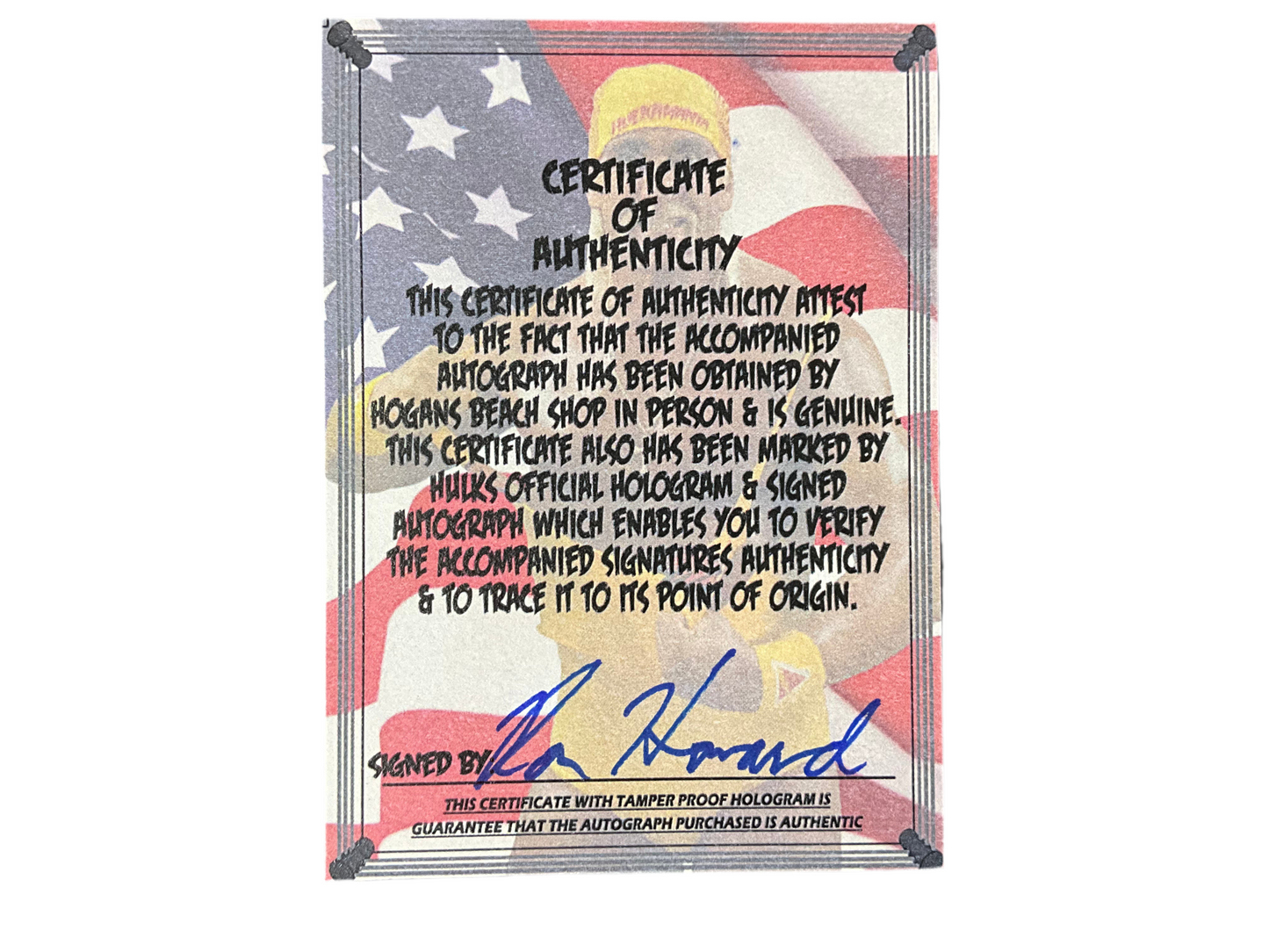 Hulk Hogan vs Muhammad Ali Wrestling Stars 51 Card Signed
