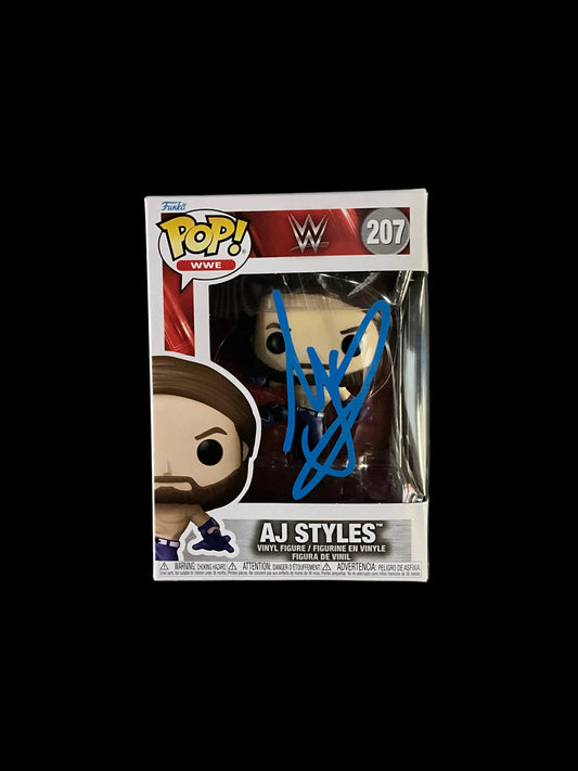 AJ Styles Signed Funko Pop 207