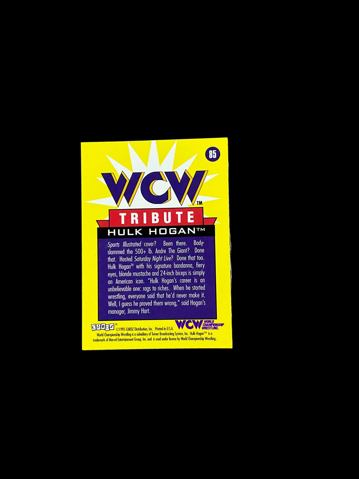 Jimmy Hart Signed Trading Card 85