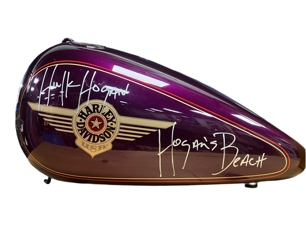 Hogans Signed Motorcycle Gas Tank