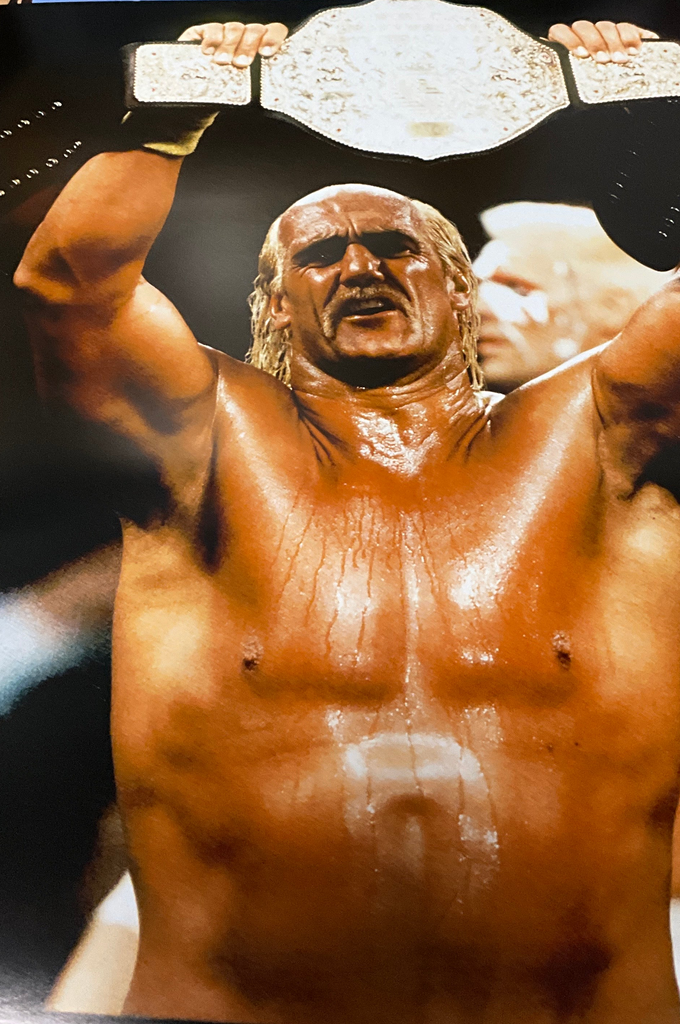 Hulk Hogan Gold Belt Arms Up 18x24 Unsigned Poster
