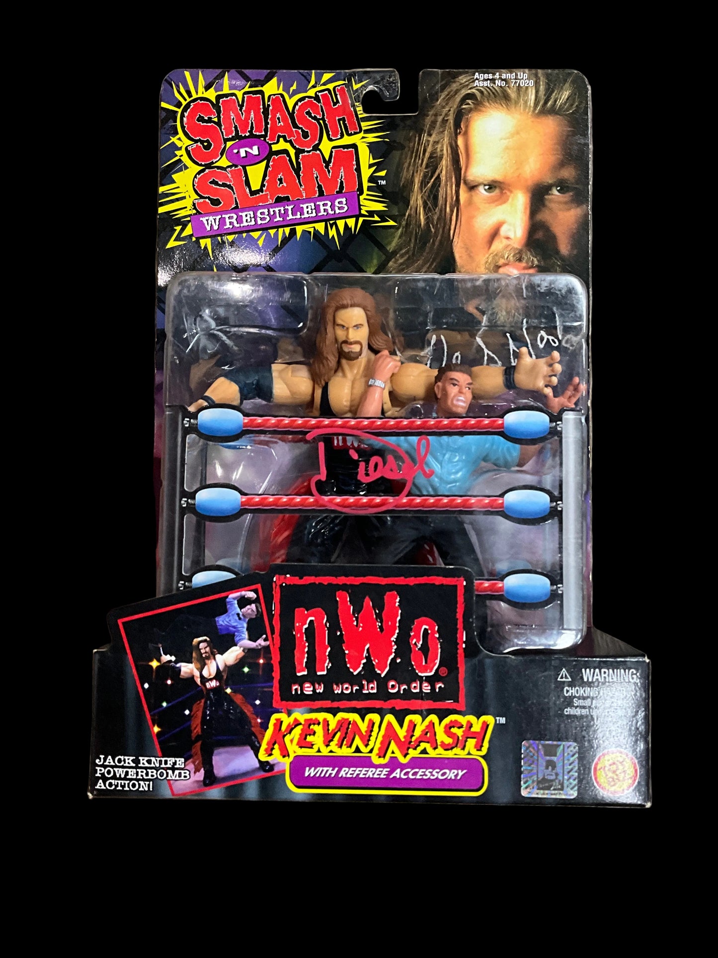 Kevin Nash Signed nWo Smash N Slam Action Figure