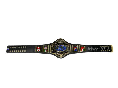 WWF 1986 Hulk Hogan Signed Figures Toy Company Title Belt