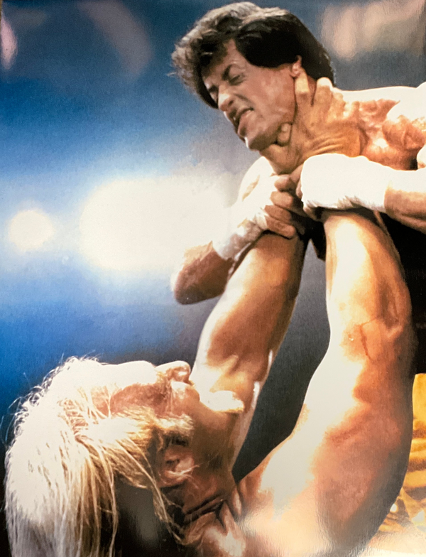 Hulk Hogan And Rocky Choke 16x20 Unsigned Poster