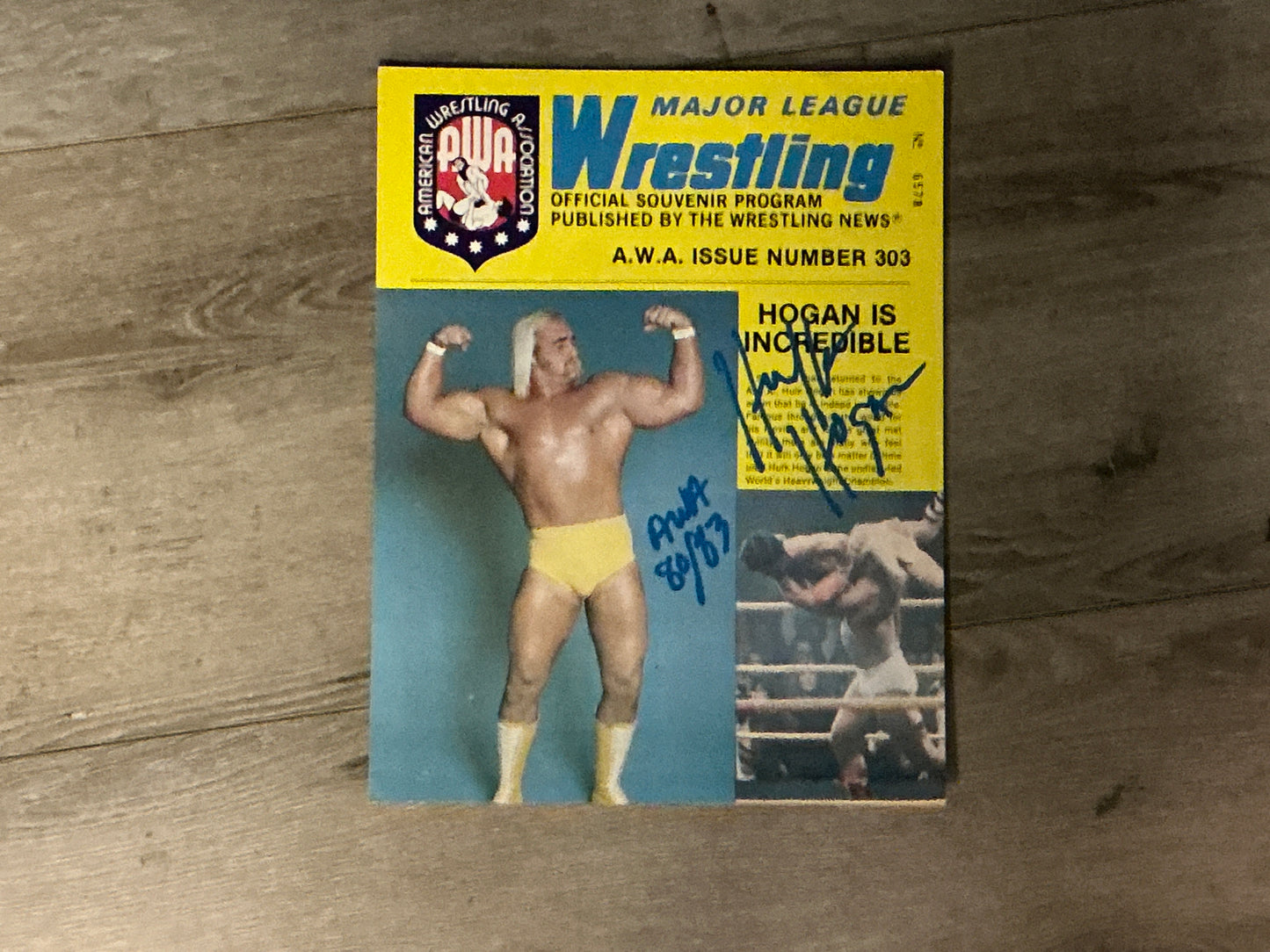 Major League Wrestling Program SIGNED