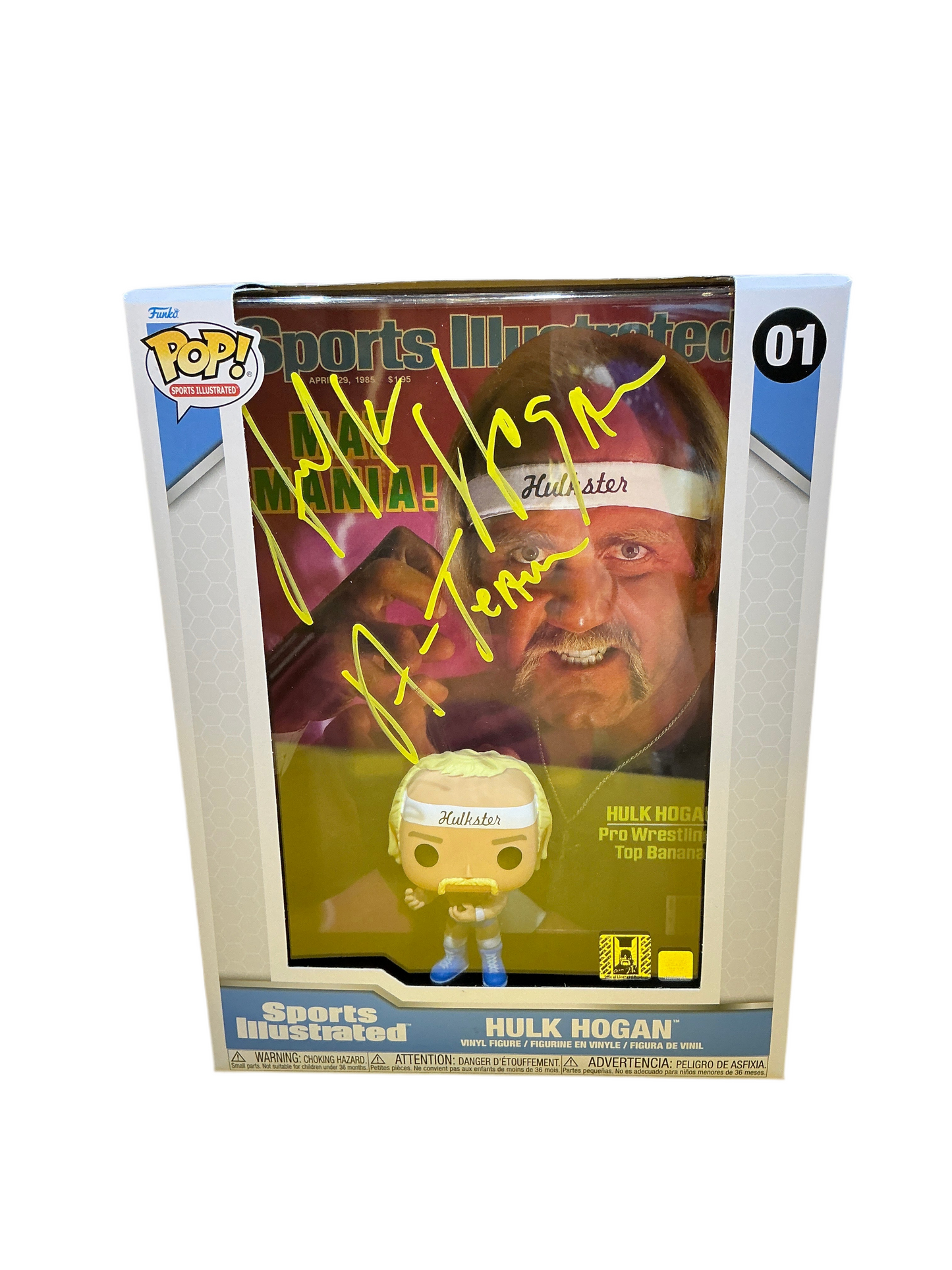 Signed Hulk Hogan Sports Illustrated Magazine Cover Funko Pop! #01