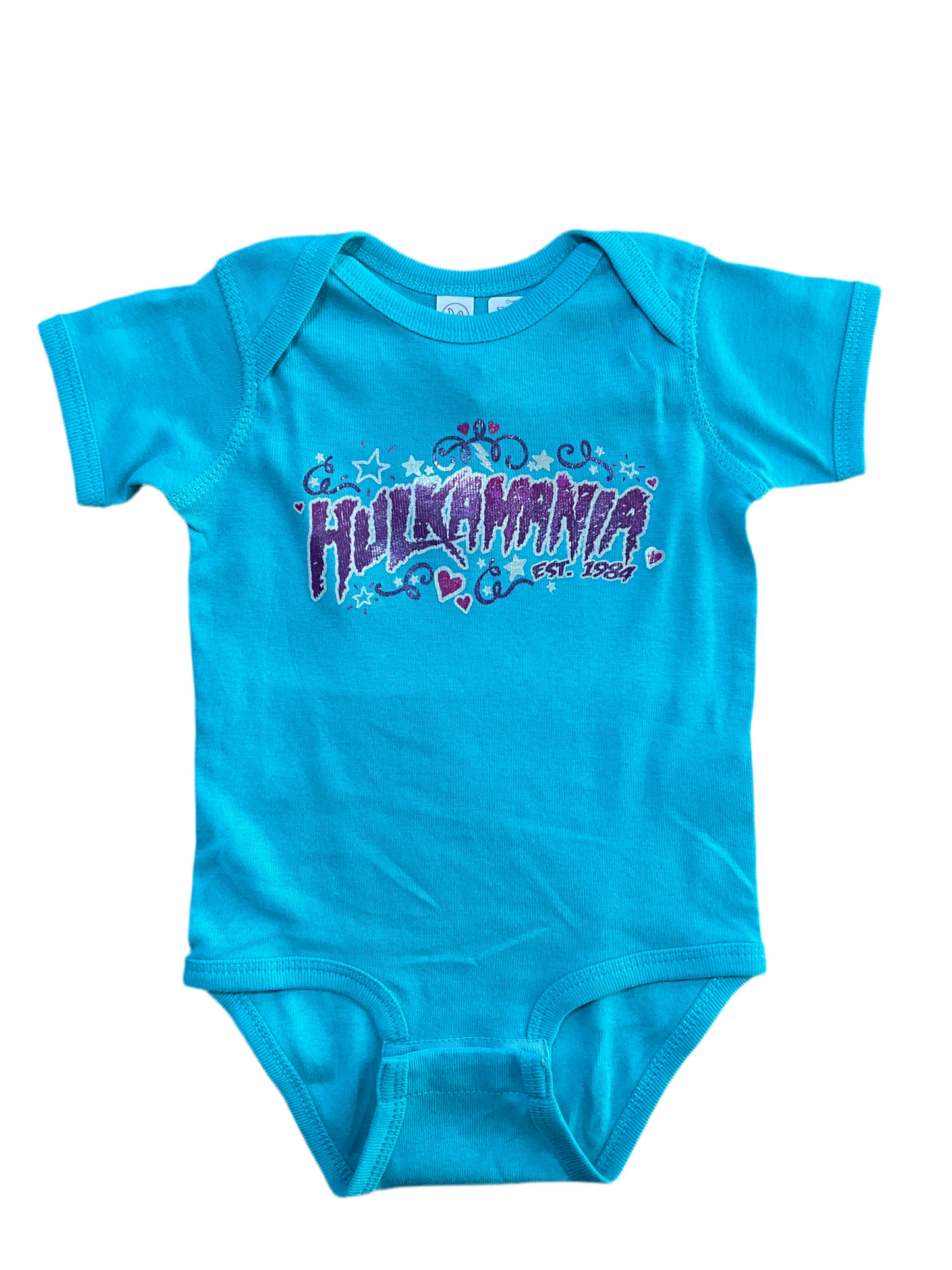 Blue Glitter Hulkamania Infant Onesie