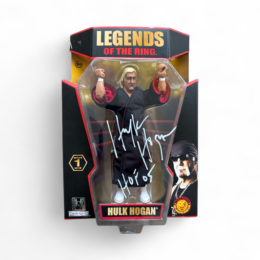 Hulk Hogan Signed Legends of the Ring Action Figure