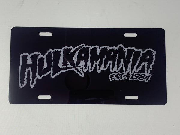 Black Hulkamania License Plate