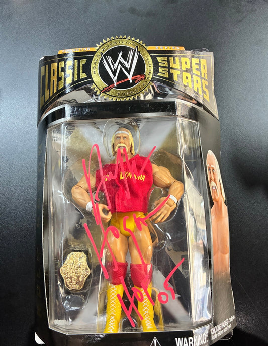 Hulk Hogan Signed WWE Classic Superstars Figure