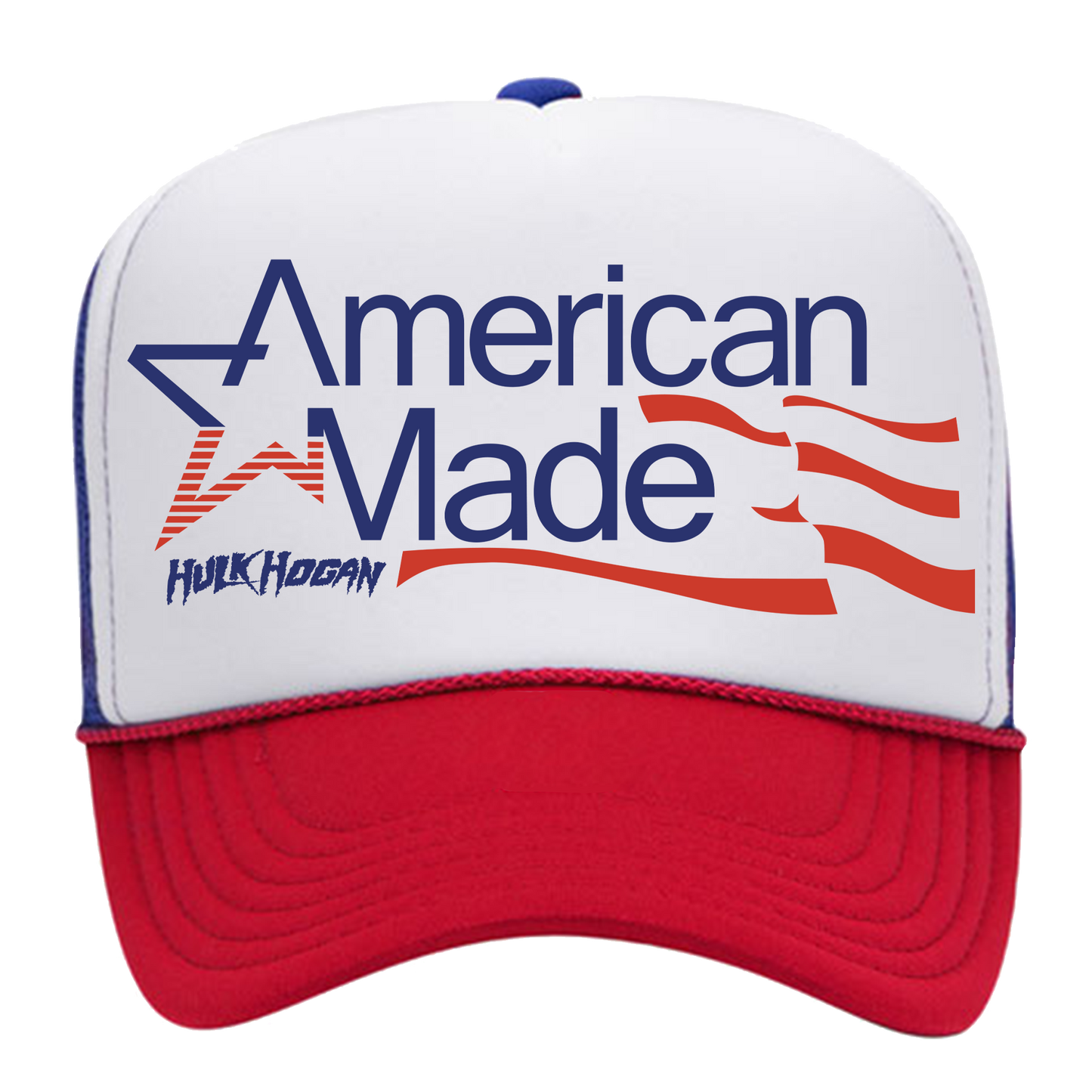 Red/White/Blue American Made Flag Trucker Hat