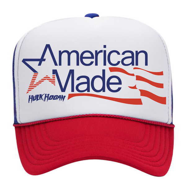Red/White/Blue American Made Flag Trucker Hat