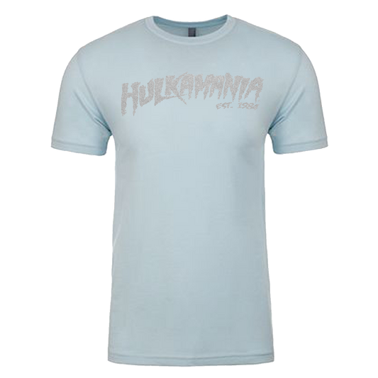 Baby Blue Reflective Hulkamania Adult T-Shirt