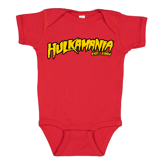 Red Hulkamania Infant Onesie