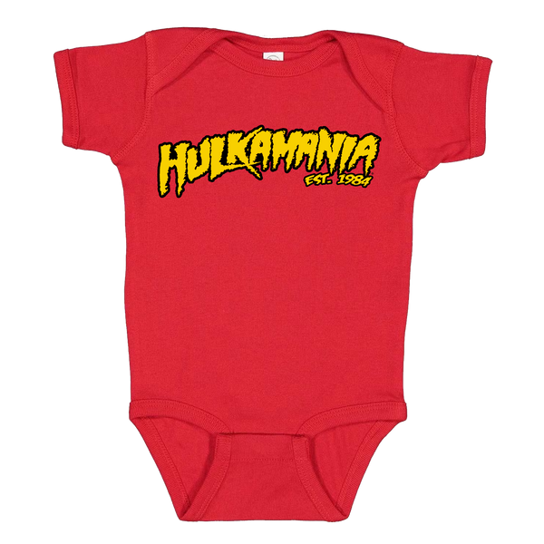 Red Hulkamania Infant Onesie