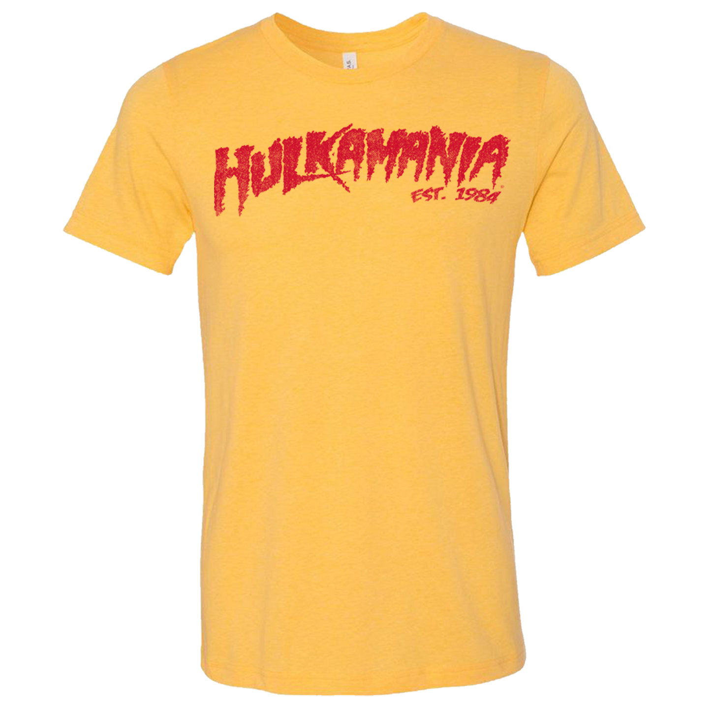 Vintage Yellow Hulkamania Adult T-Shirt