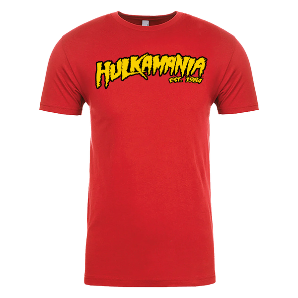 Red Hulkamania Adult T-Shirt