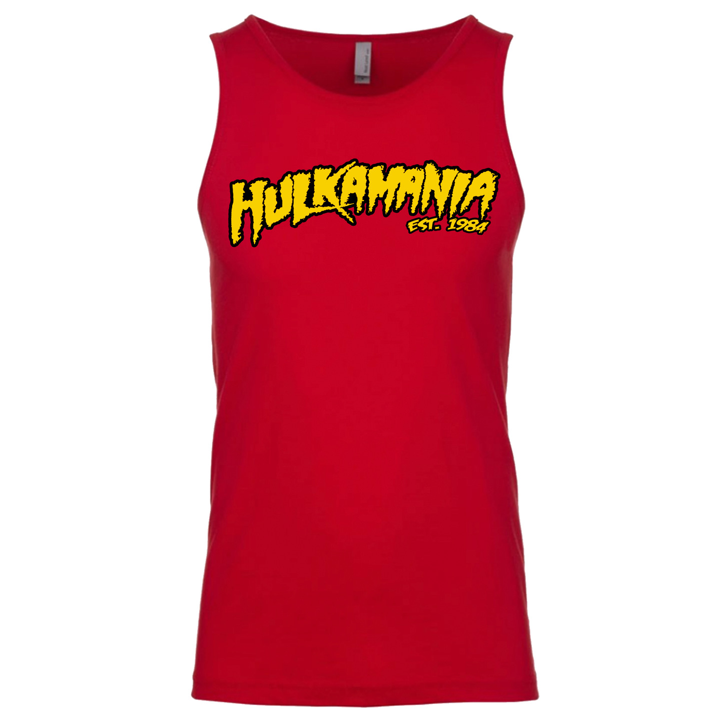 Mens Red Hulkamania Tank Top