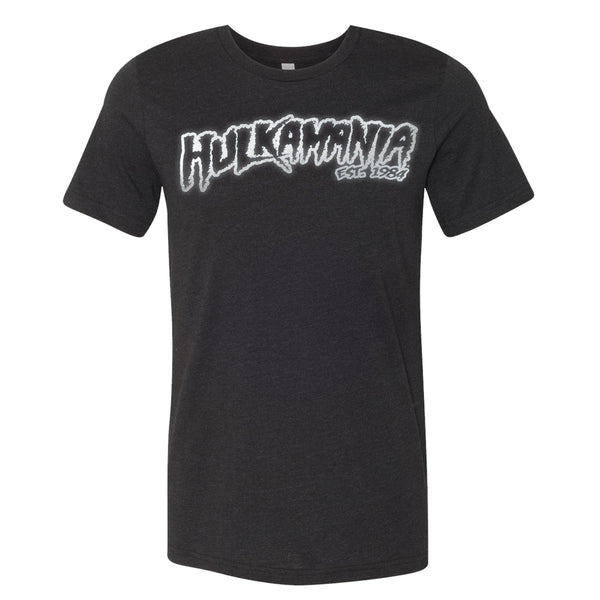 Black Reflective Hulkamania Adult T-Shirt