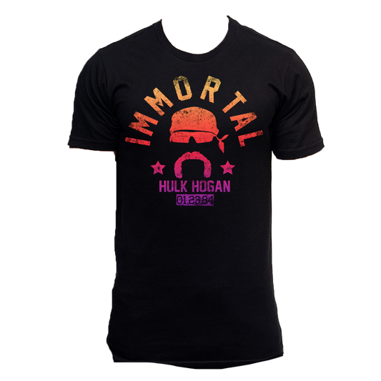 Black Colorful Immortal Gradient Adult T-Shirt