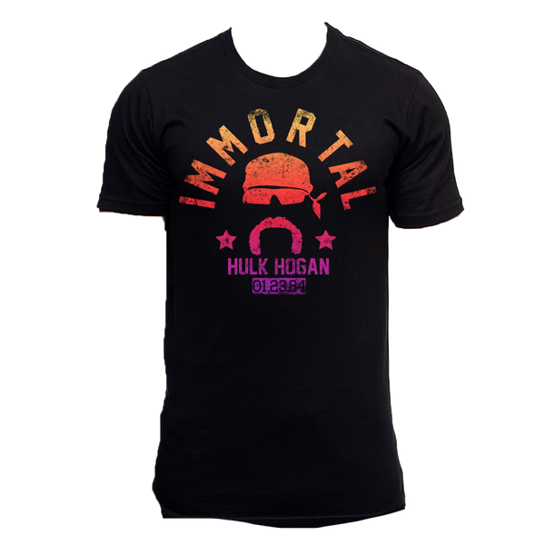 Black Colorful Immortal Gradient Adult T-Shirt