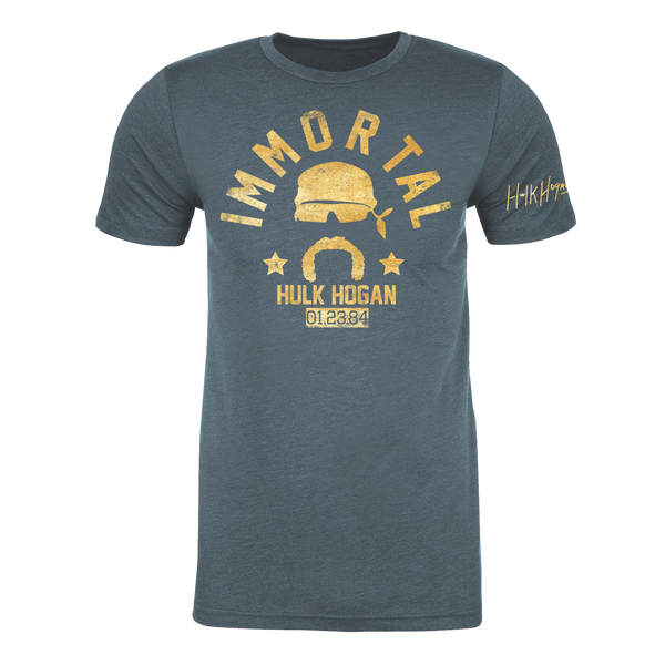 Slate Blue Gold Foil Immortal Adult T-Shirt