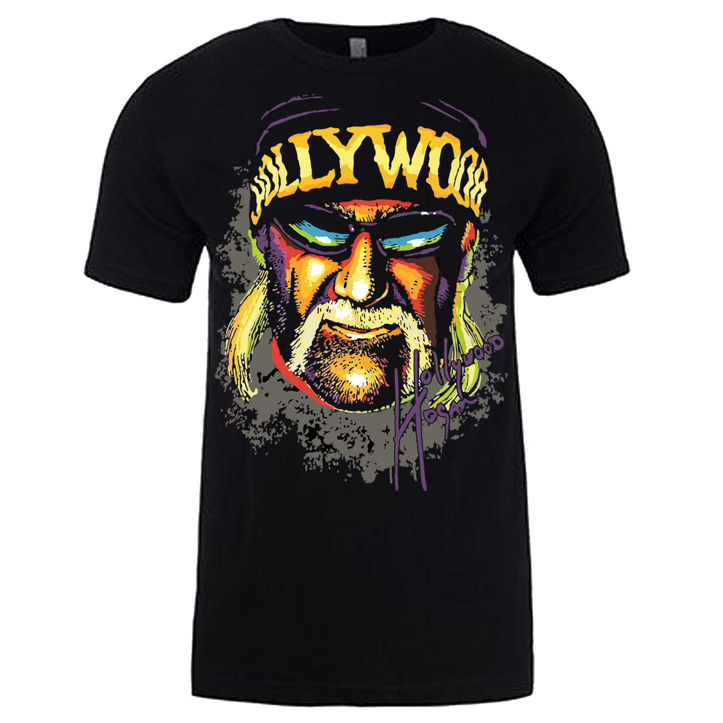 Color Hollywood Face Adult T-Shirt