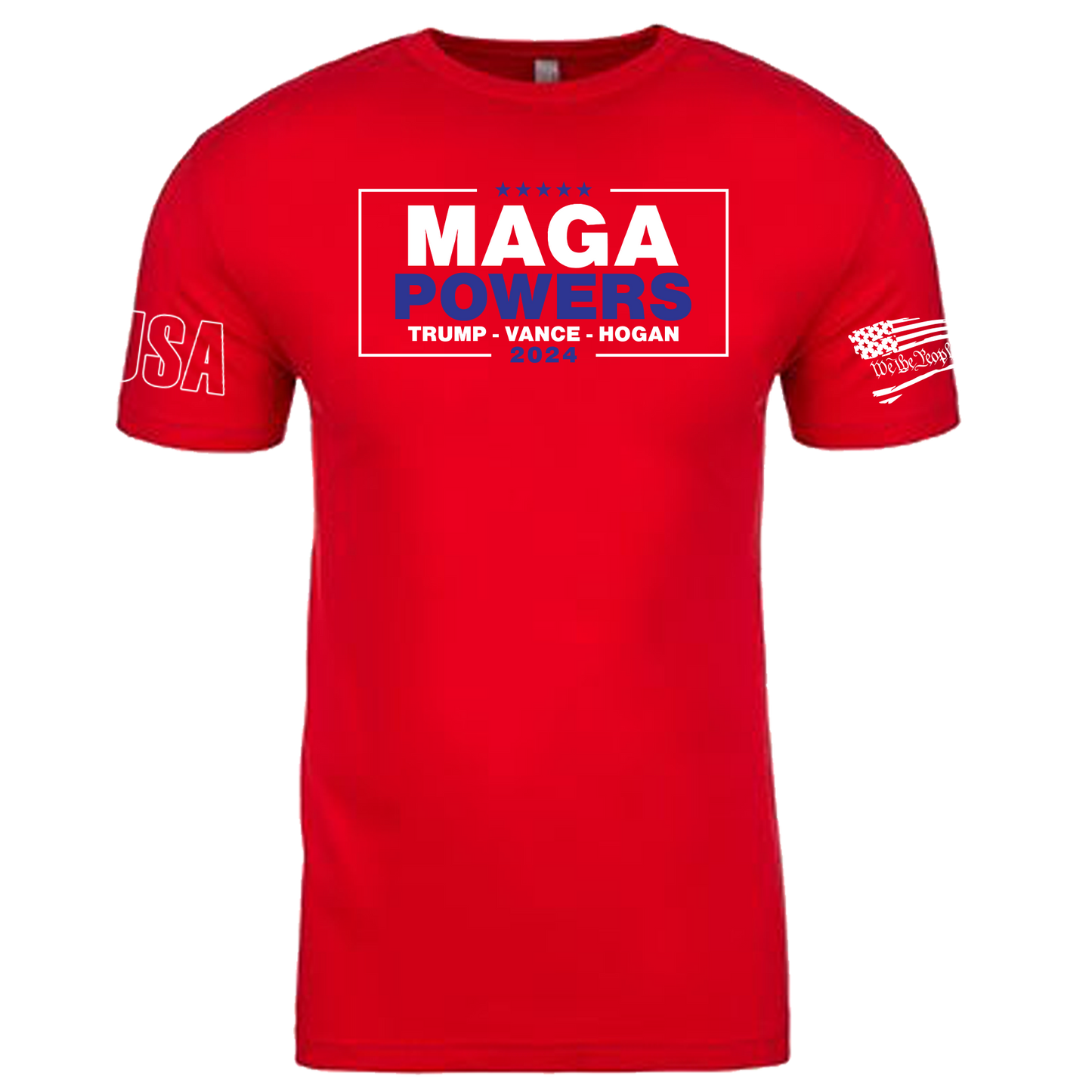 Red MAGA-Powers Adult T-Shirt