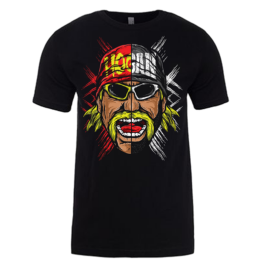 Splitface Artwork Adult T-Shirt