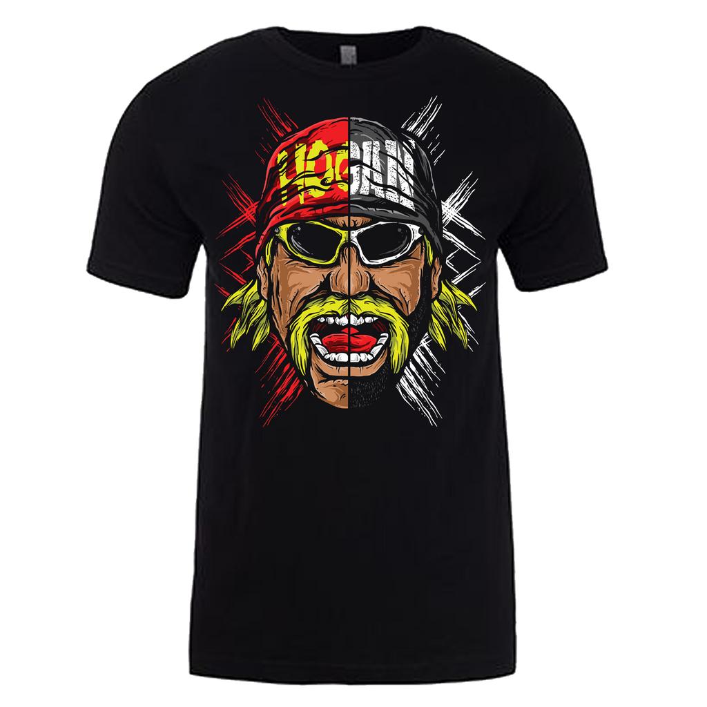 Split Face Artwork Adult T-Shirt