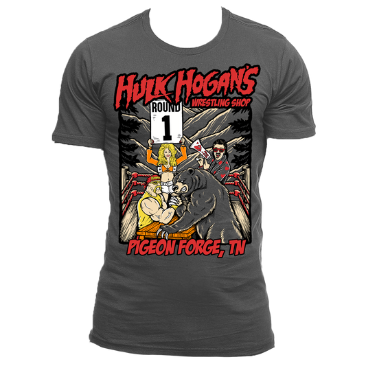 Gray Bear Arm Wrestling Shop Adult T-Shirt