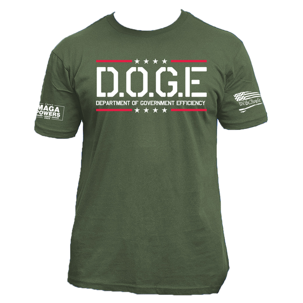 Military Green Doge Adult T-Shirt