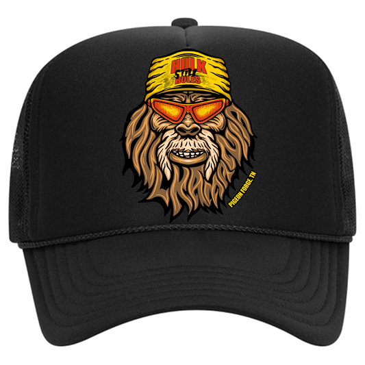 Black Hulksquatch Hulk Still Rules Trucker Hat