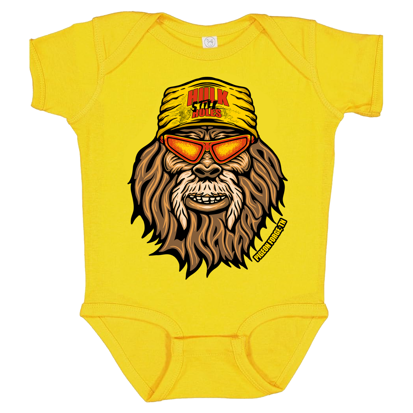 Yellow Hulk Still Rules Hulksquatch Infant Onesie