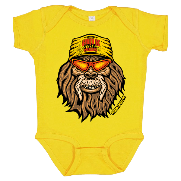 Yellow Hulk Still Rules Hulksquatch Infant Onesie