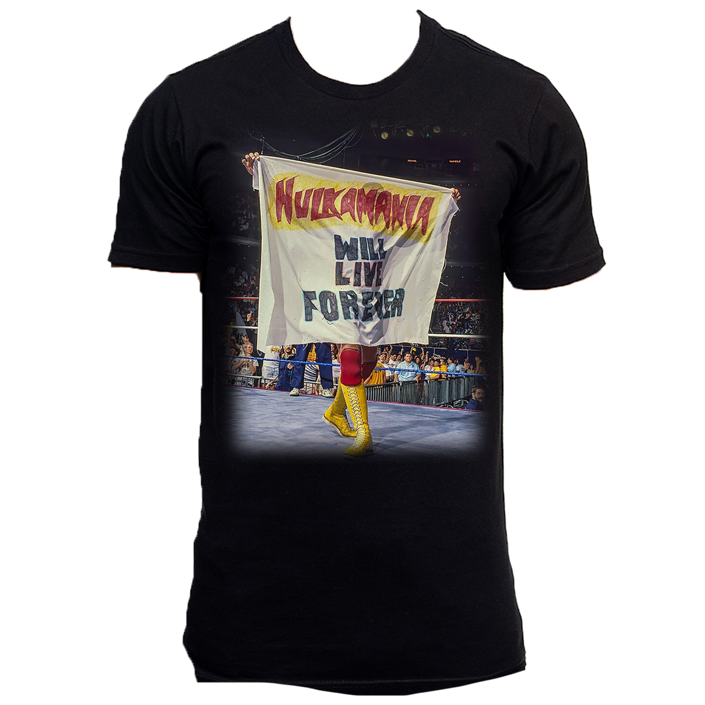 Black Hulkamania Will Live Forever Adult T-Shirt