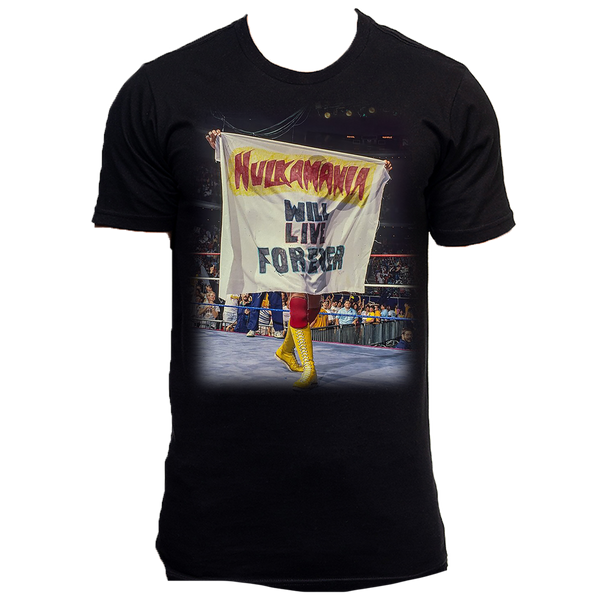 Black Hulkamania Will Live Forever Adult T-Shirt